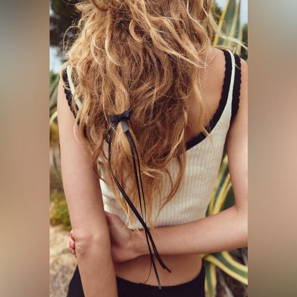 NWT Zara Rustic Bow Tank Top - Picture 4 of 7